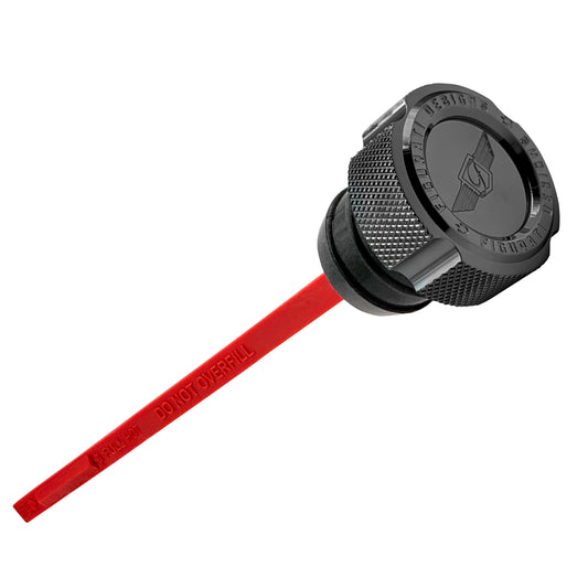 Magnetic Dipstick for Harley-Davidson Dyna (1999-2005) - Knurled Black