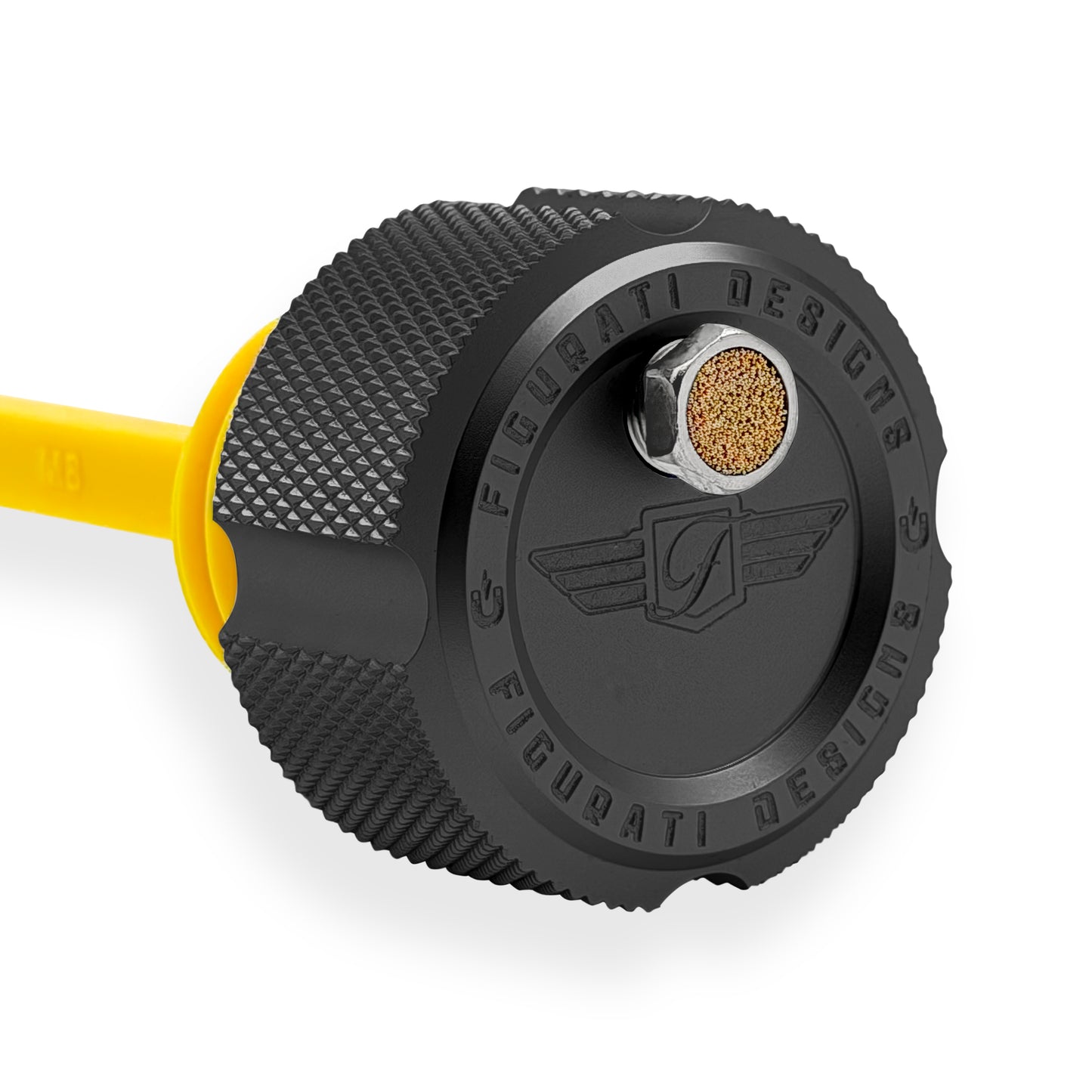 Performance Vented Dipstick for Harley-Davidson Touring M8 (2017-2026) - Knurled Black