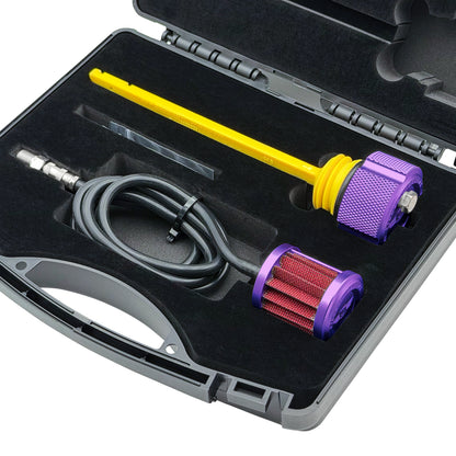 Performance Vented Dipstick for Harley-Davidson Touring M8 (2017-2026) - Knurled Purple