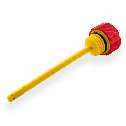 Performance Vented Dipstick for Harley-Davidson Touring M8 (2017-2026) - Knurled Red