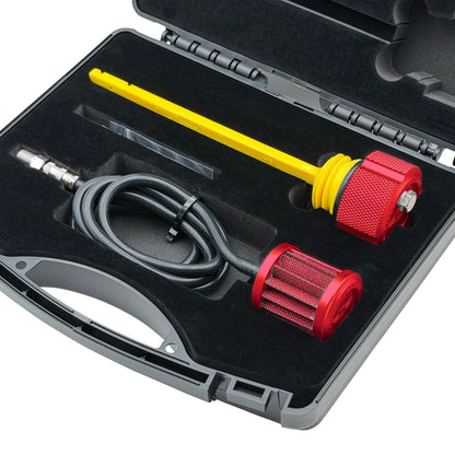 Performance Vented Dipstick for Harley-Davidson Touring M8 (2017-2026) - Knurled Red