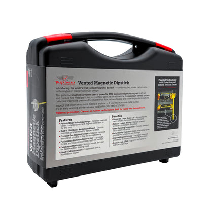 Performance Vented Dipstick for Harley-Davidson Touring M8 (2017-2026) - Knurled Silver