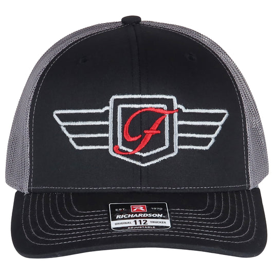 Figurati Designs Performance Trucker Hat - Silver & Red