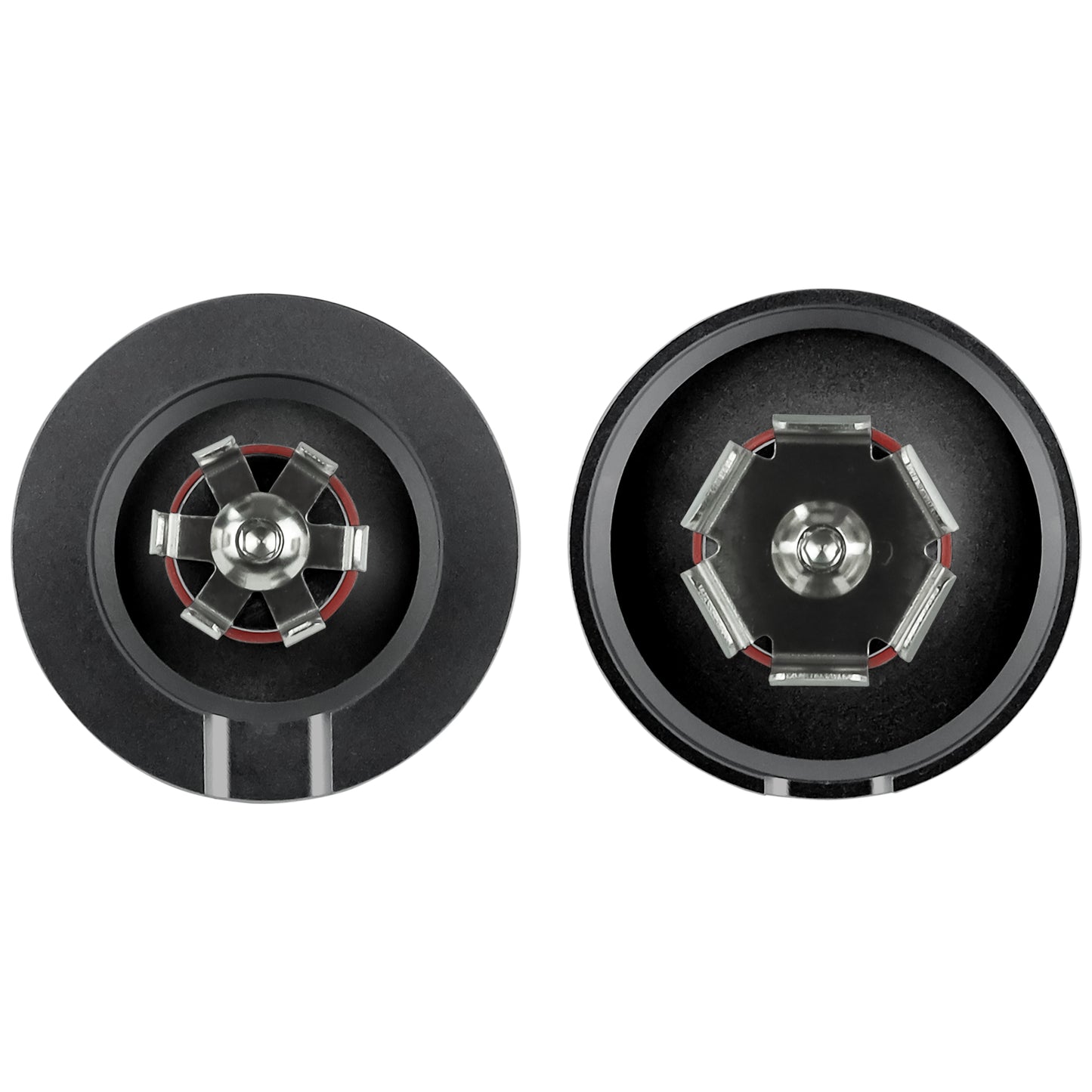 Performance Aluminum Front Axle Nut Covers - Black