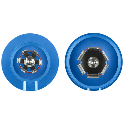 Performance Aluminum Front Axle Nut Covers - Blue