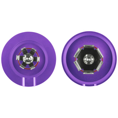 Performance Aluminum Front Axle Nut Covers - Purple
