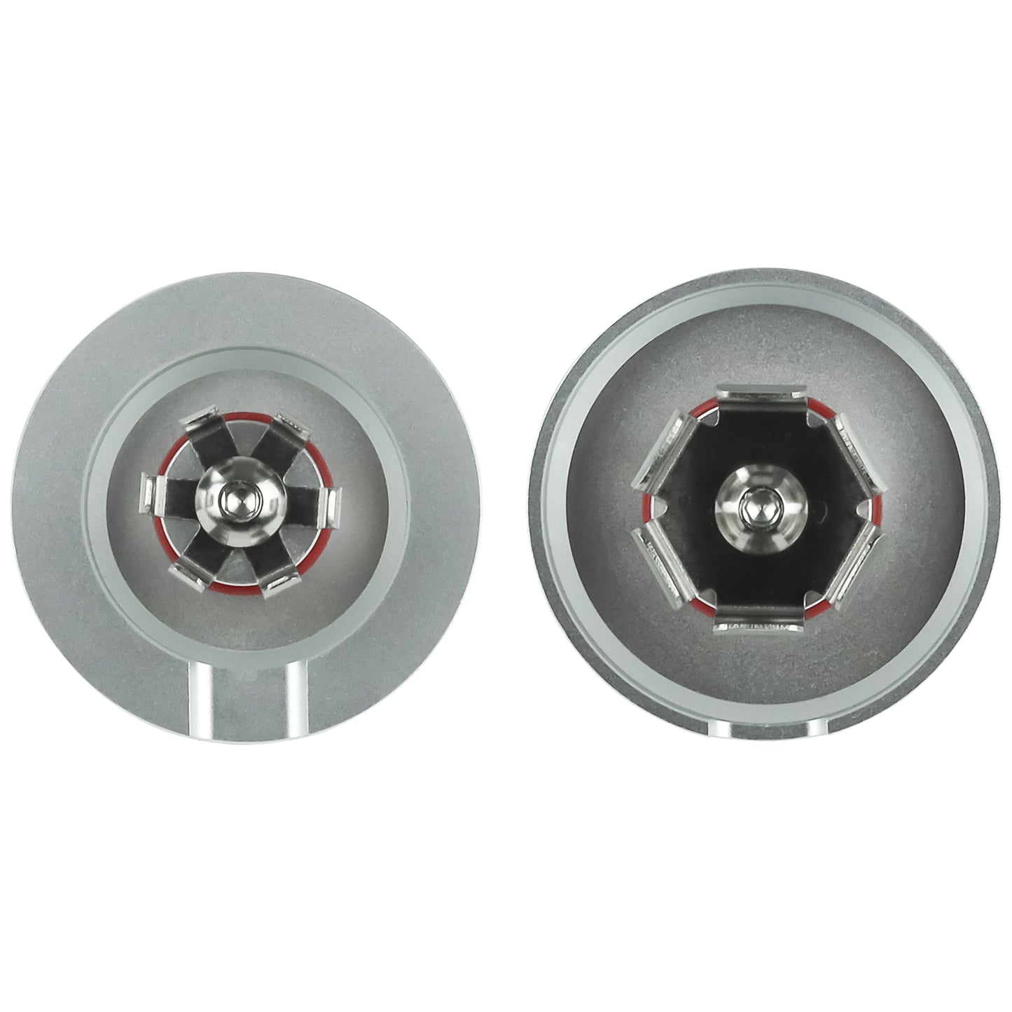 Performance Aluminum Front Axle Nut Covers - Silver