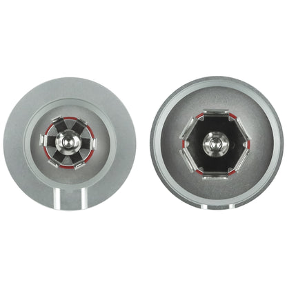 Performance Aluminum Front Axle Nut Covers - Silver