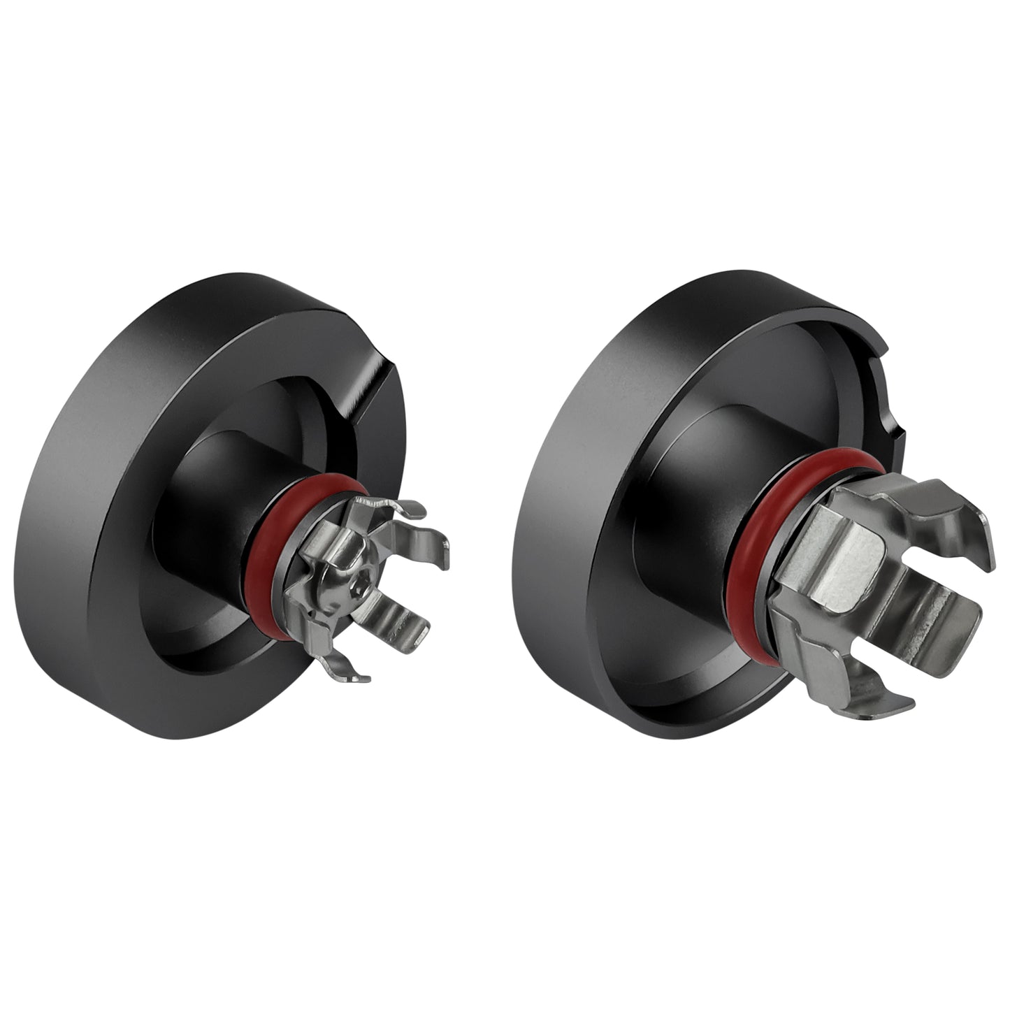 Performance Aluminum Front Axle Nut Covers - Black