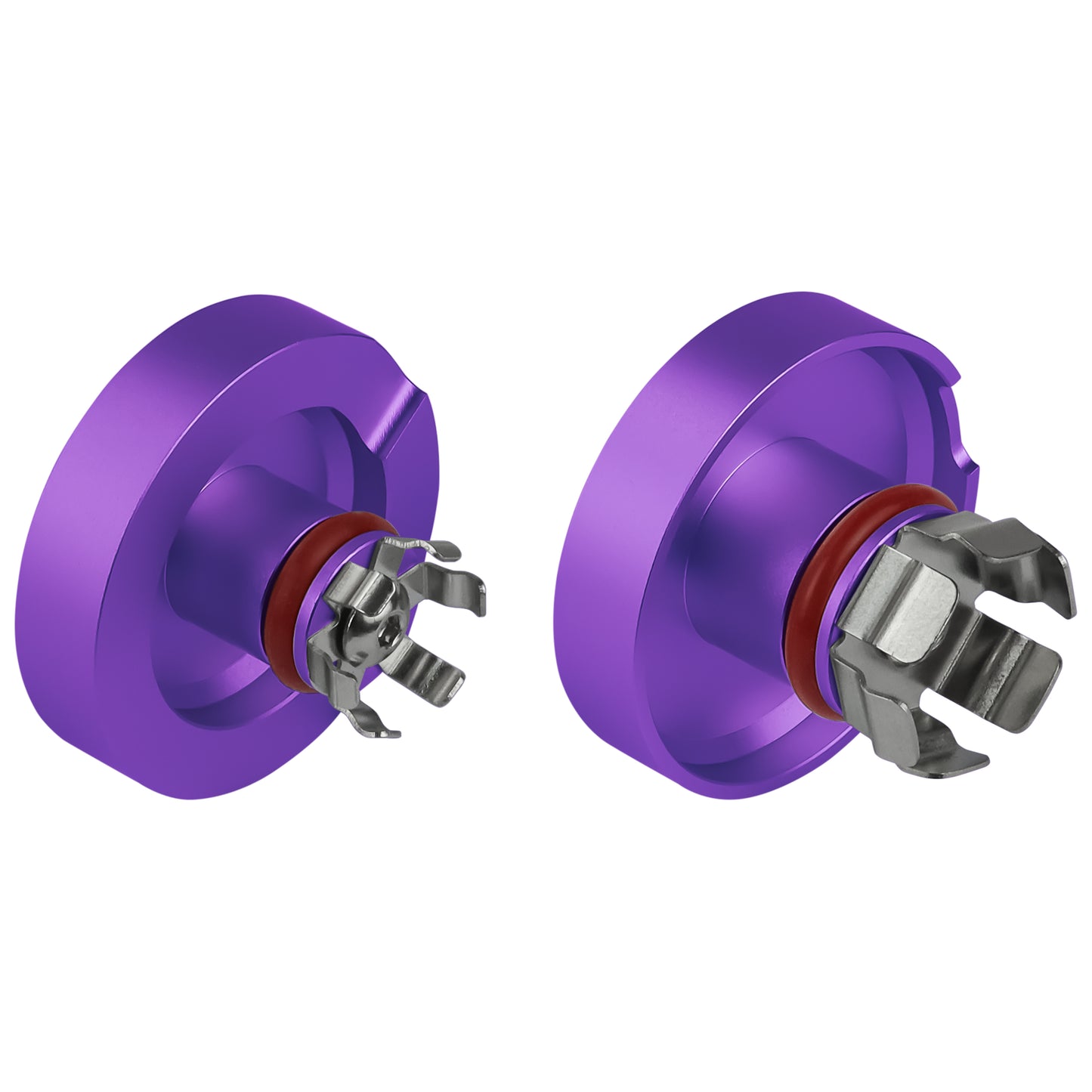 Performance Aluminum Front Axle Nut Covers - Purple