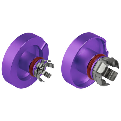 Performance Aluminum Front Axle Nut Covers - Purple