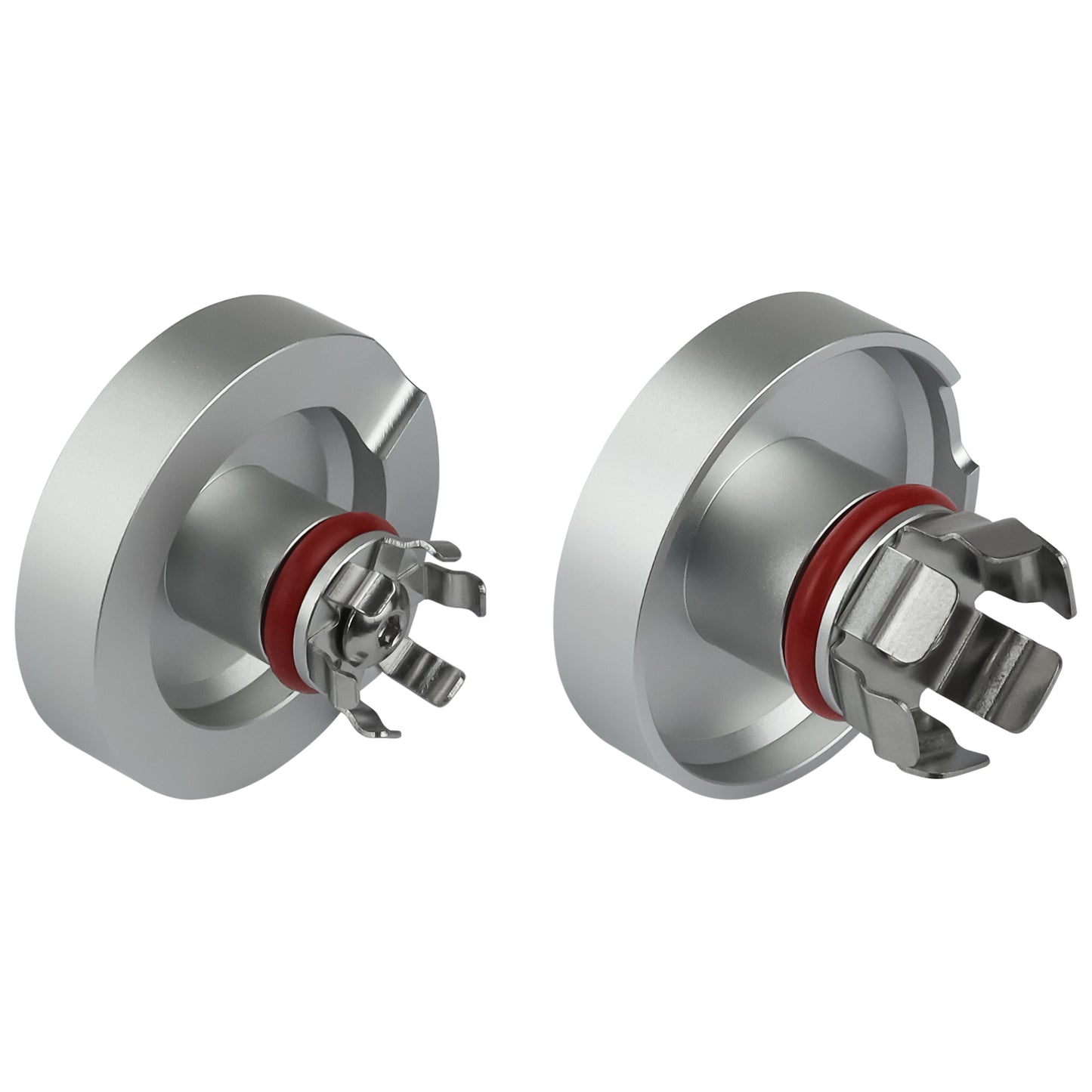 Performance Aluminum Front Axle Nut Covers - Silver