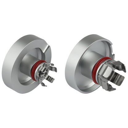 Performance Aluminum Front Axle Nut Covers - Silver