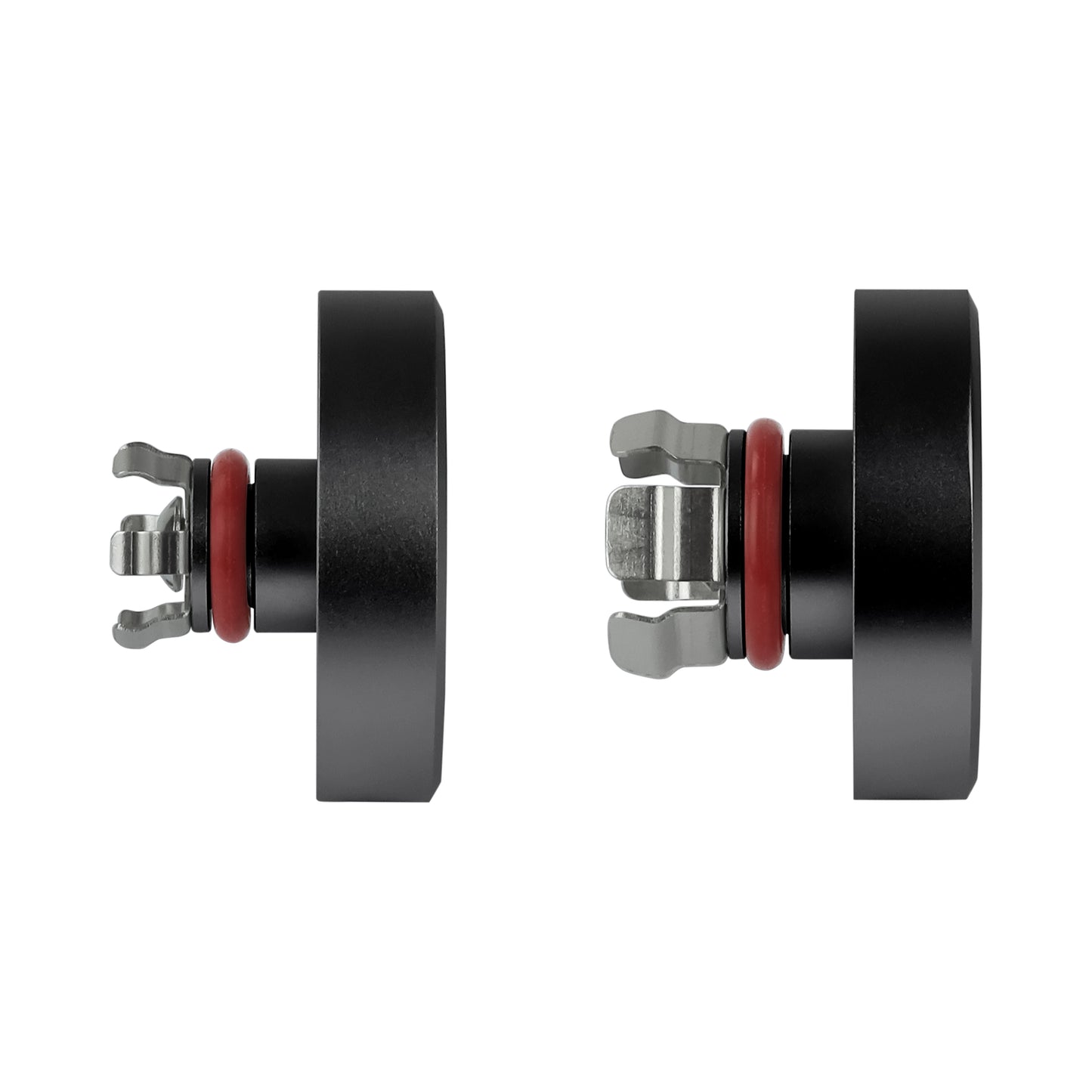 Performance Aluminum Front Axle Nut Covers - Black