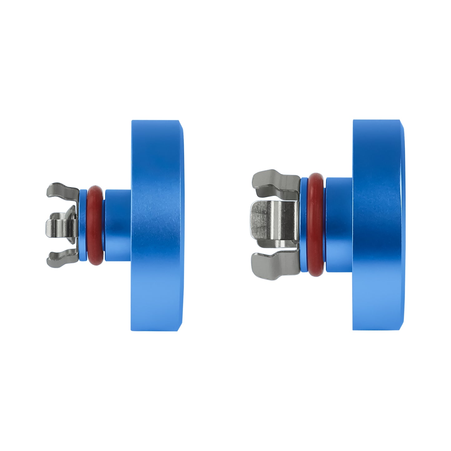 Performance Aluminum Front Axle Nut Covers - Blue