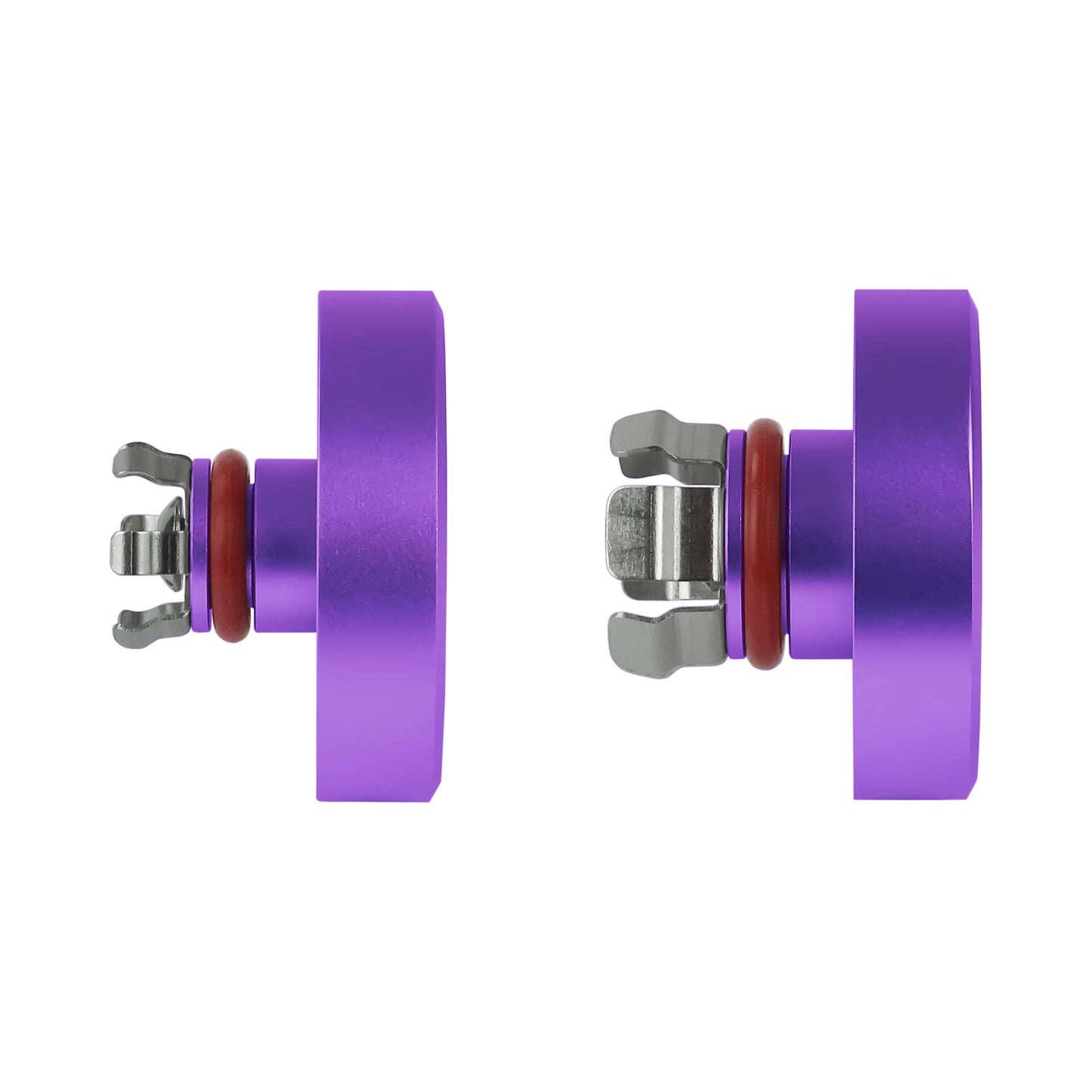 Performance Aluminum Front Axle Nut Covers - Purple