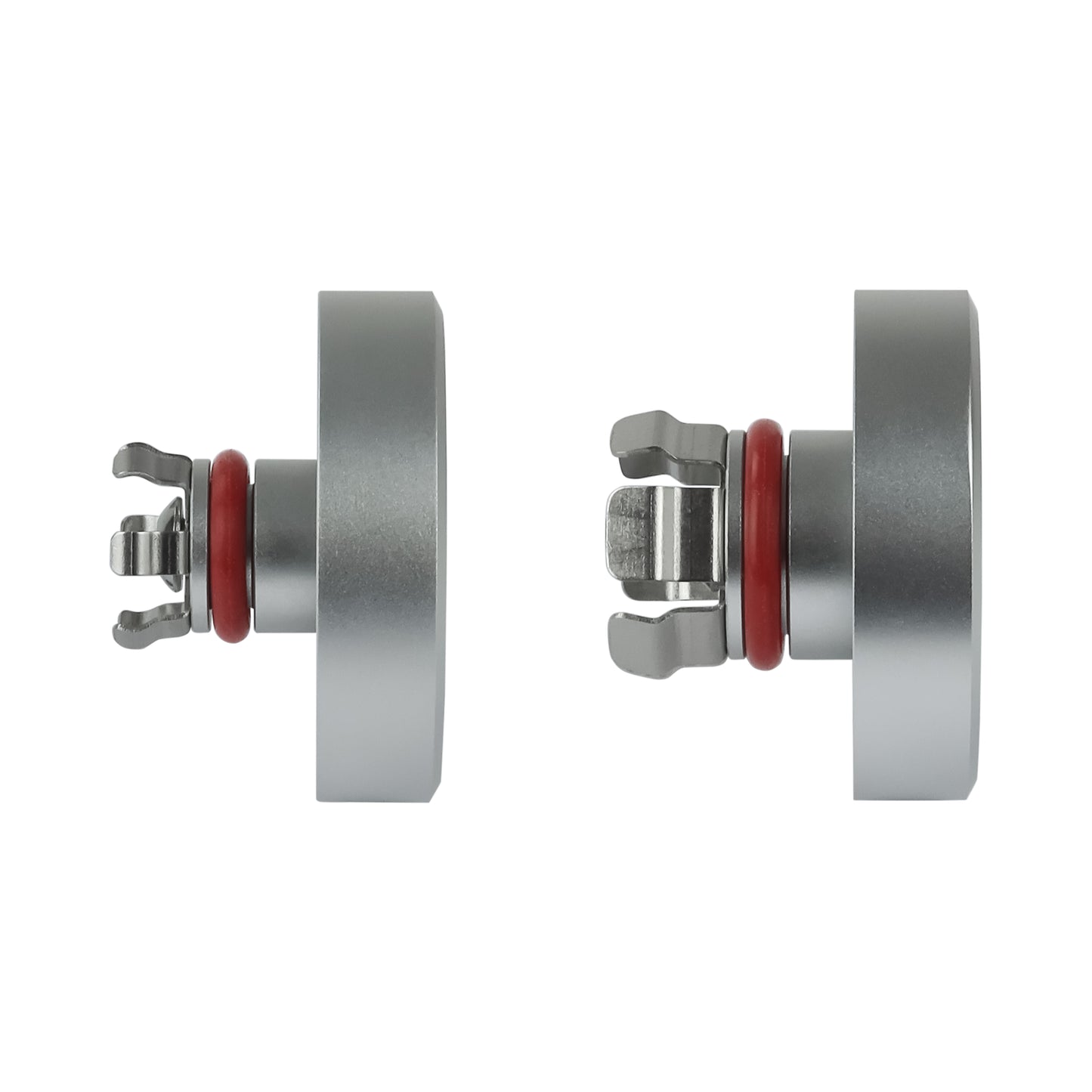 Performance Aluminum Front Axle Nut Covers - Silver