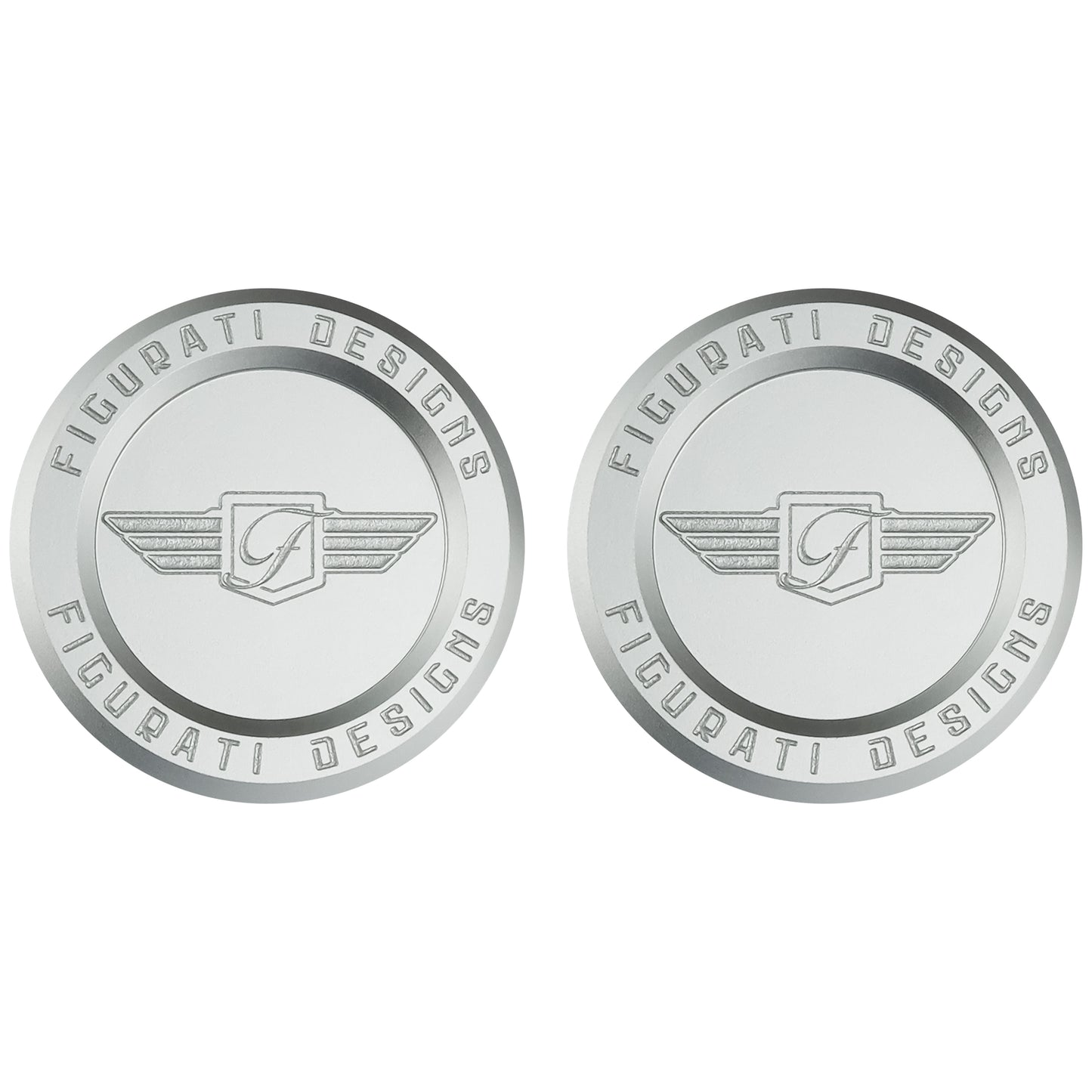 Performance Aluminum Front Axle Nut Covers - Silver