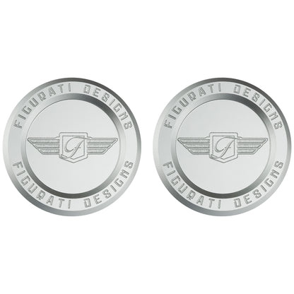 Performance Aluminum Front Axle Nut Covers - Silver