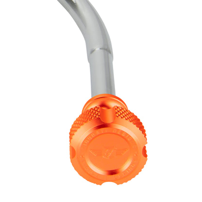 Performance Magnetic Engine Oil Dipstick for Chevrolet 265-400 Small Block - Knurled Orange