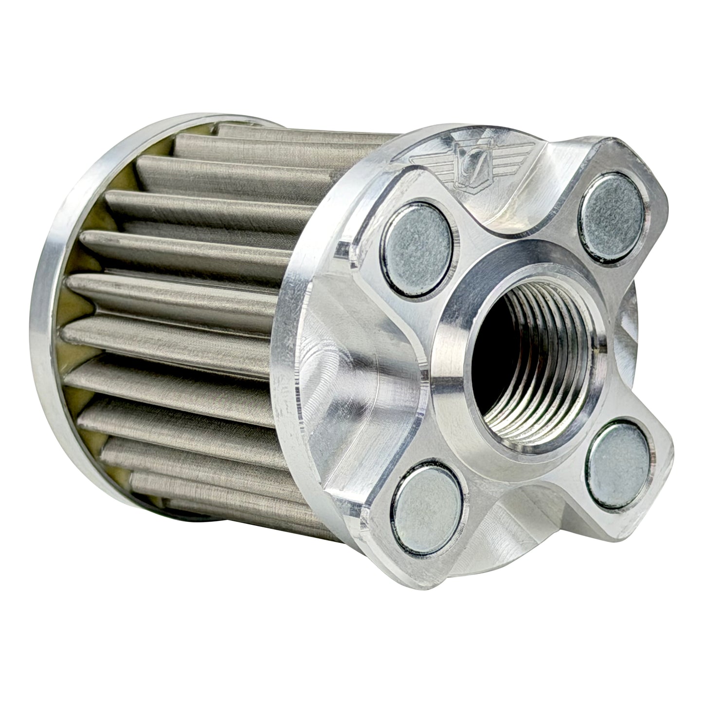Performance Magnetic Oil Filter for Harley-Davidson (1984-2026) - Silver