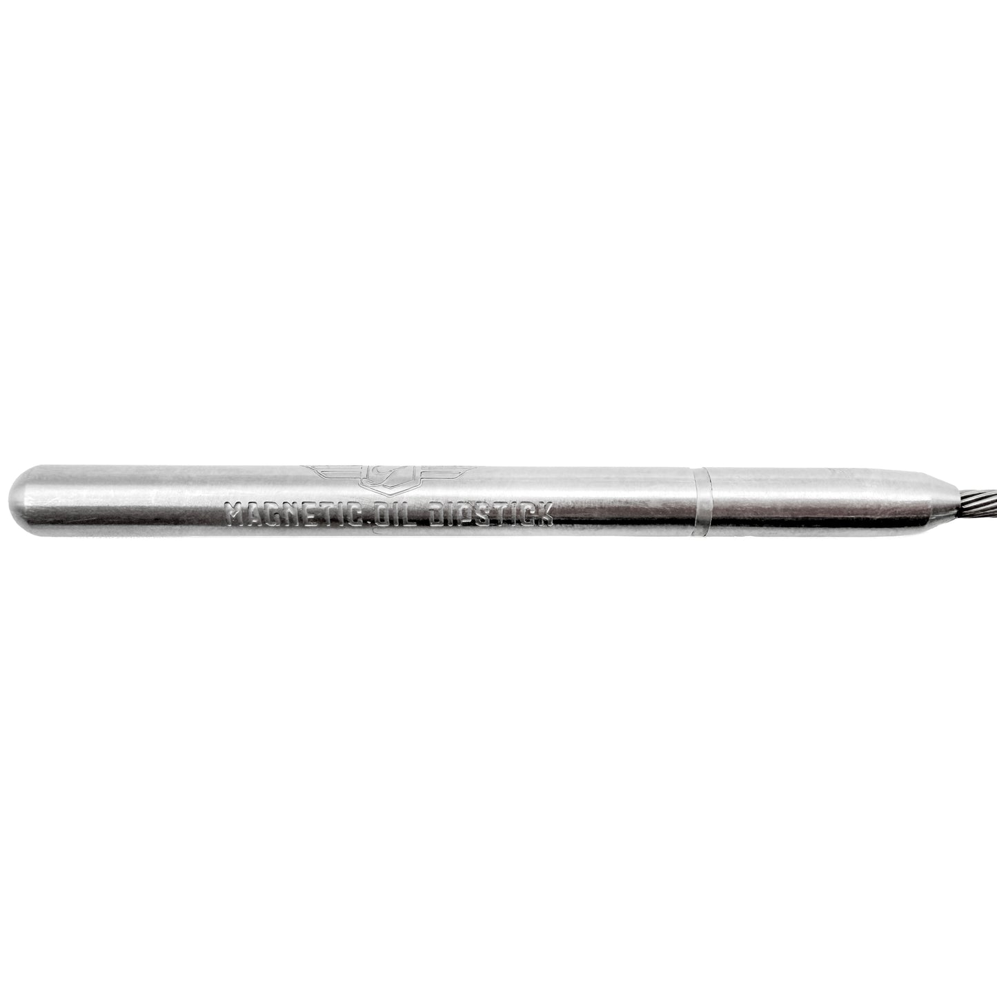 Performance Magnetic Engine Oil Dipstick for Ford 6.7L Power Stroke V8 - Curved Blue