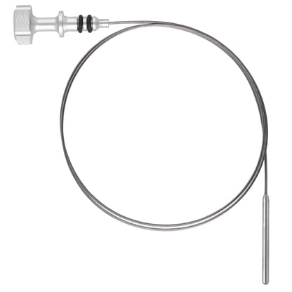 Performance Magnetic Engine Oil Dipstick for Ford 6.7L Power Stroke V8 - Knurled Silver