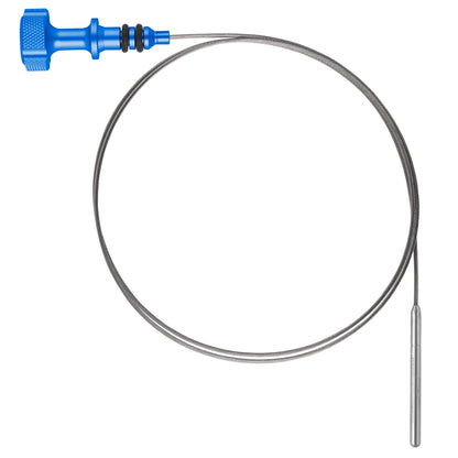 Performance Magnetic Engine Oil Dipstick for Ford 6.7L Power Stroke V8 - Knurled Blue