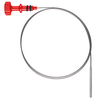 Performance Magnetic Engine Oil Dipstick for Ford 6.7L Power Stroke V8 - Knurled Red