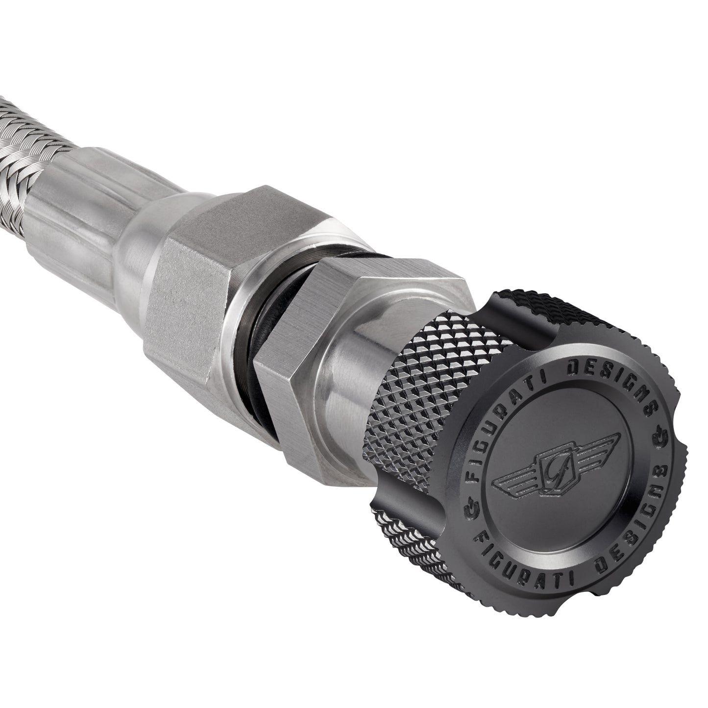 Performance Magnetic Transmission Oil Dipstick for GM 8L90E/8L45E - Knurled Black