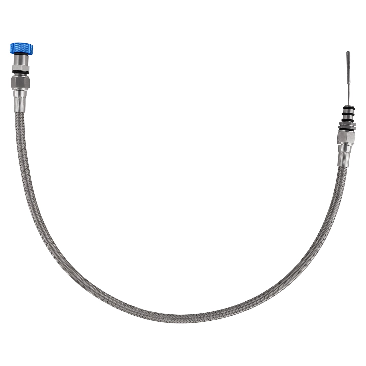 Performance Magnetic Transmission Oil Dipstick for GM 8L90E/8L45E - Knurled Blue