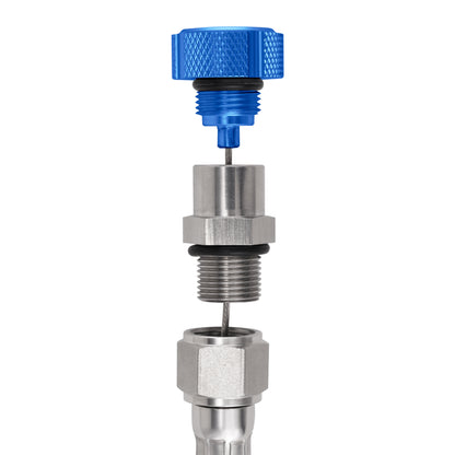 Performance Magnetic Transmission Oil Dipstick for GM 8L90E/8L45E - Knurled Blue