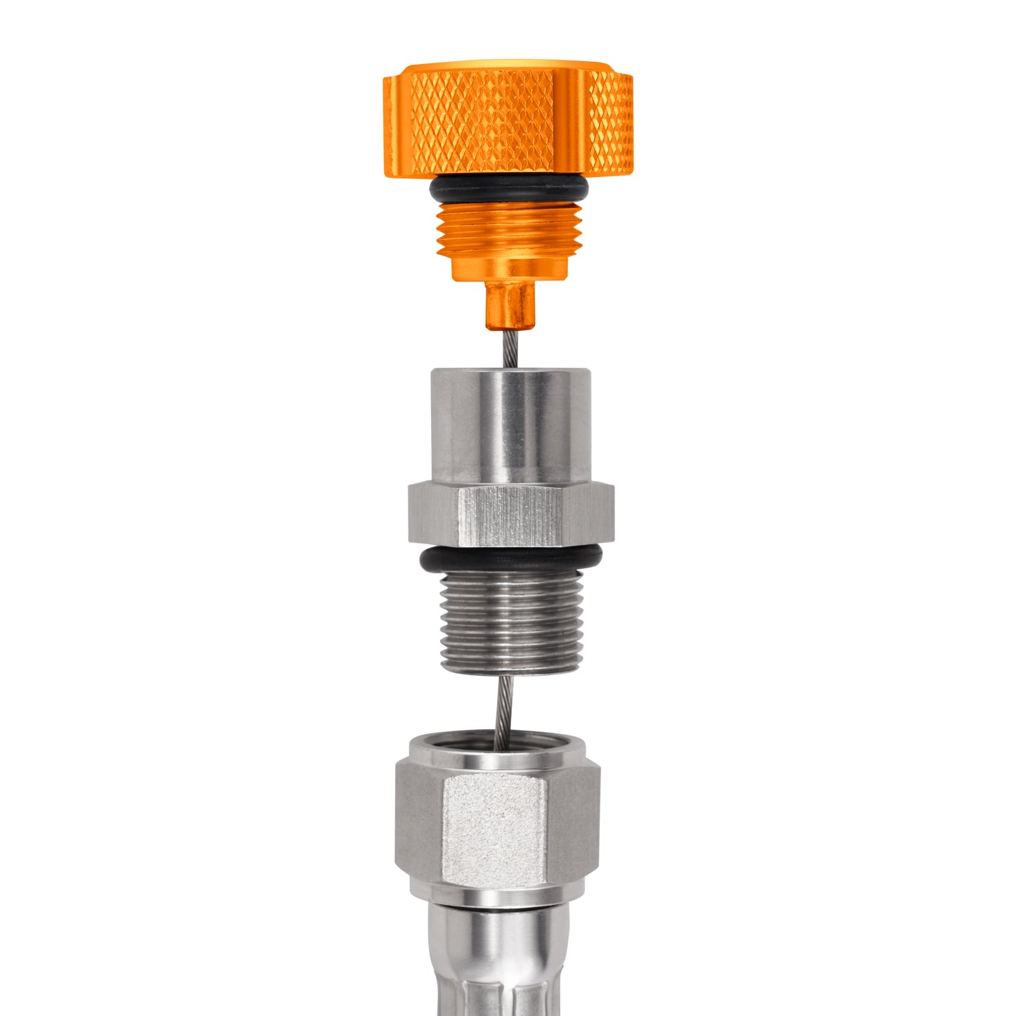 Performance Magnetic Transmission Oil Dipstick for GM 8L90E/8L45E - Knurled Gold