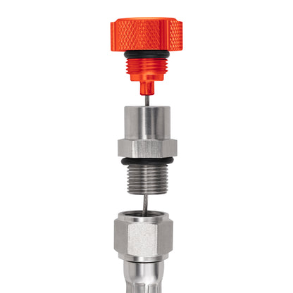 Performance Magnetic Transmission Oil Dipstick for GM 8L90E/8L45E - Knurled Orange