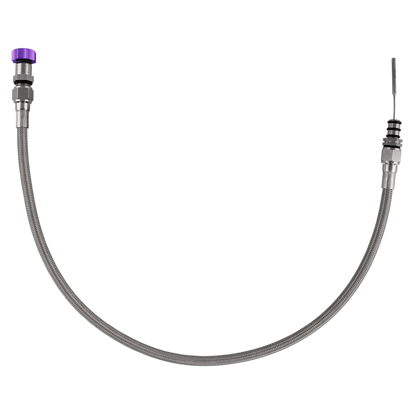 Performance Magnetic Transmission Oil Dipstick for GM 8L90E/8L45E - Curved Purple