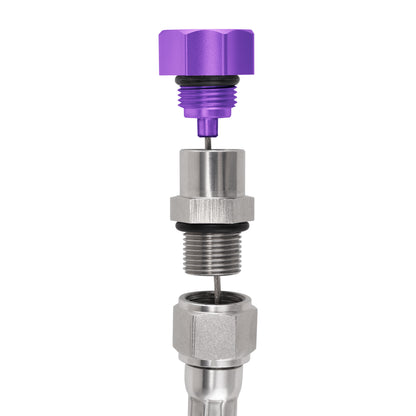 Performance Magnetic Transmission Oil Dipstick for GM 8L90E/8L45E - Curved Purple