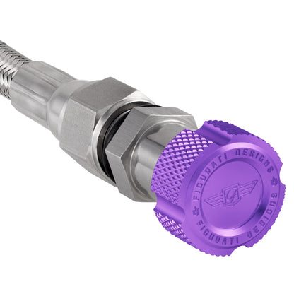 Performance Magnetic Transmission Oil Dipstick for GM 8L90E/8L45E - Knurled Purple