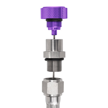 Performance Magnetic Transmission Oil Dipstick for GM 8L90E/8L45E - Knurled Purple