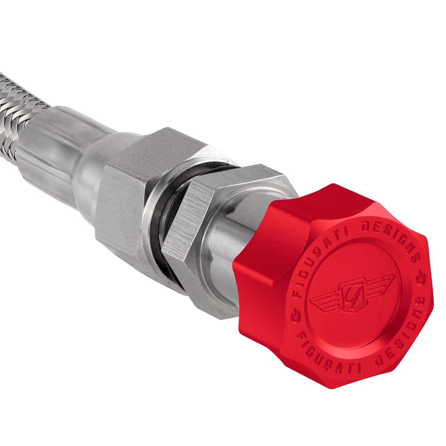 Performance Magnetic Transmission Oil Dipstick for GM 8L90E/8L45E - Curved Red