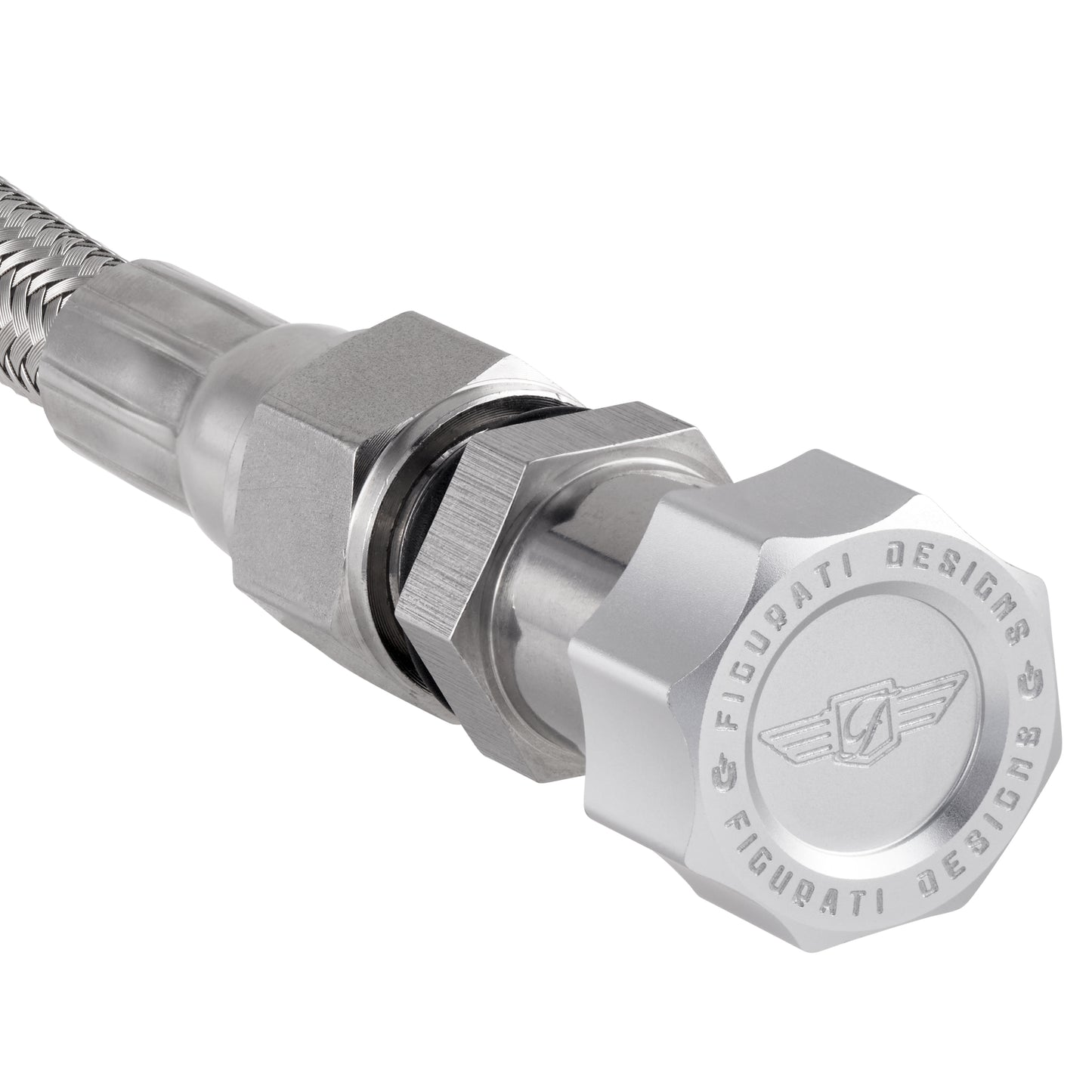 Performance Magnetic Transmission Oil Dipstick for GM 8L90E/8L45E - Curved Silver