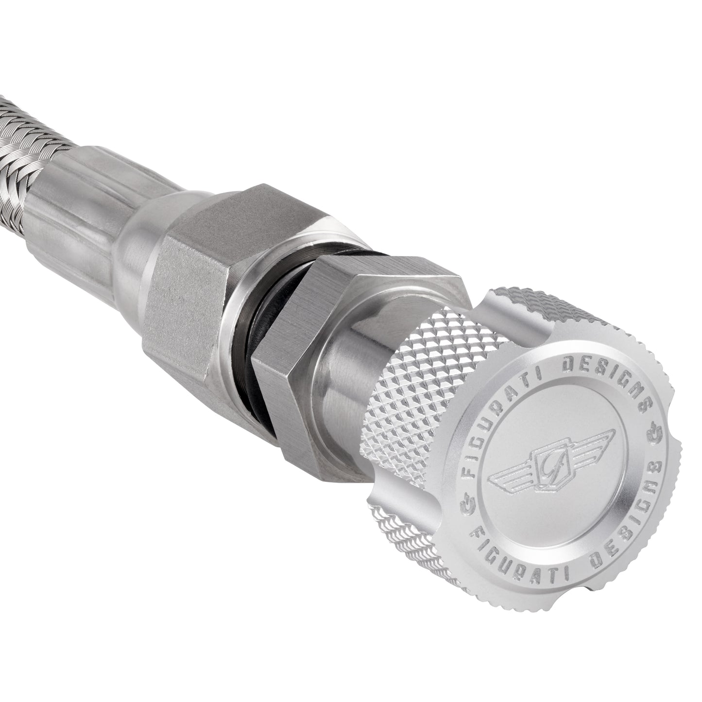 Performance Magnetic Transmission Oil Dipstick for GM 8L90E/8L45E - Knurled Silver