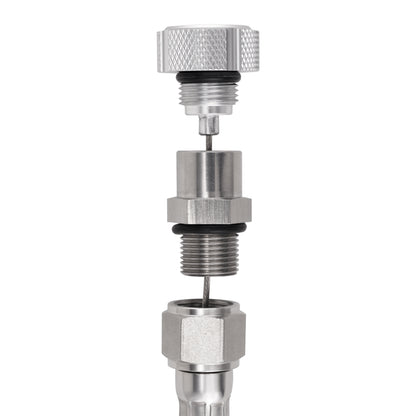 Performance Magnetic Transmission Oil Dipstick for GM 8L90E/8L45E - Knurled Silver
