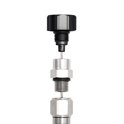 Performance Magnetic Engine Oil Dipstick for GM LS - Curved Black