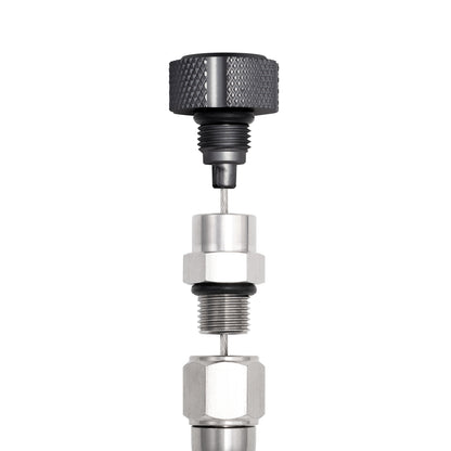 Performance Magnetic Engine Oil Dipstick for GM LS - Knurled Black