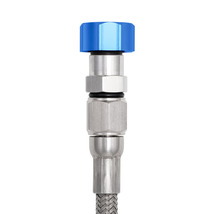 Performance Magnetic Engine Oil Dipstick for GM LS - Curved Blue