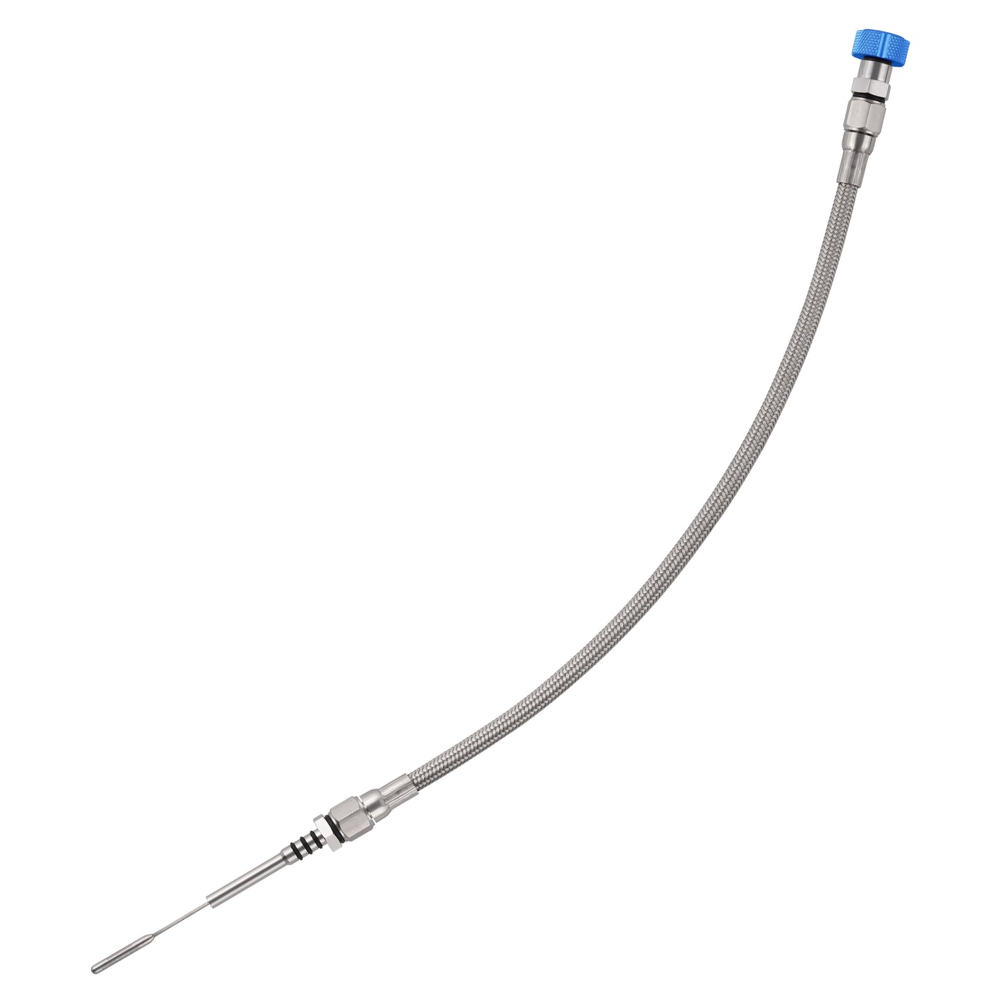 Performance Magnetic Engine Oil Dipstick for GM LS - Knurled Blue