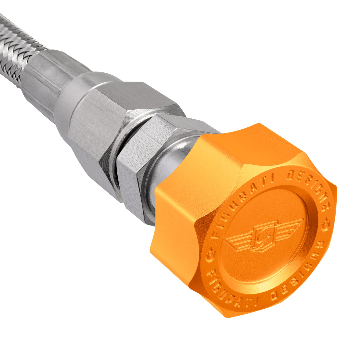 Performance Magnetic Engine Oil Dipstick for GM LS - Curved Gold