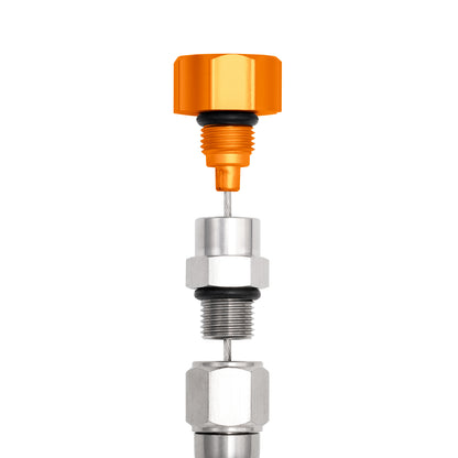 Performance Magnetic Engine Oil Dipstick for GM LS - Curved Gold