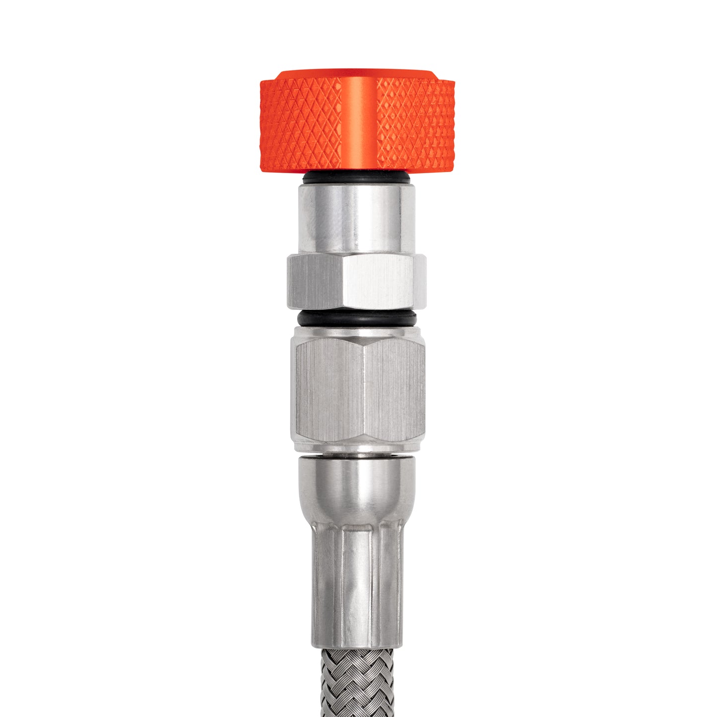 Performance Magnetic Engine Oil Dipstick for GM LS - Knurled Orange
