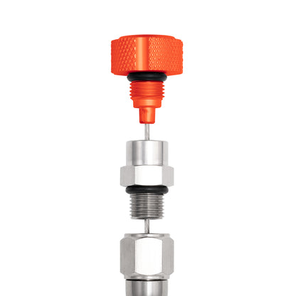 Performance Magnetic Engine Oil Dipstick for GM LS - Knurled Orange